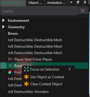 Use Object as Context in the property animation editor