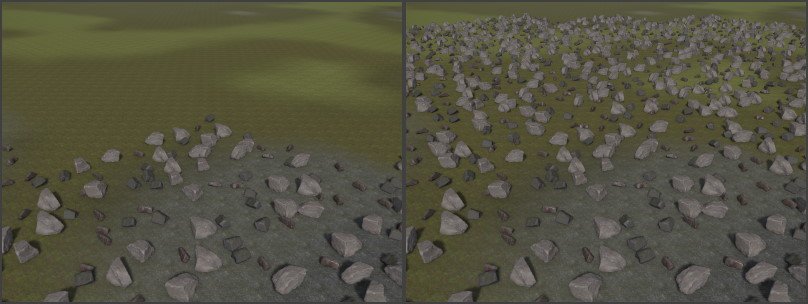 Different cull distances Different cull distances